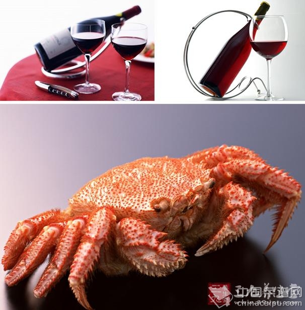 海鲜不能与啤酒红葡萄酒同食。