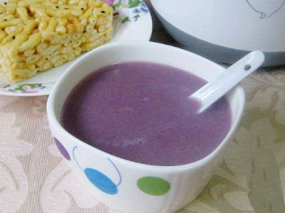 紫薯五谷黄豆浆